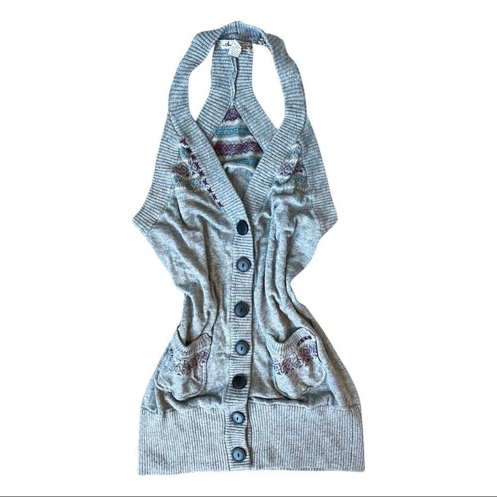 American Rag • Women’s Flouncy Knit Gray Blouse
